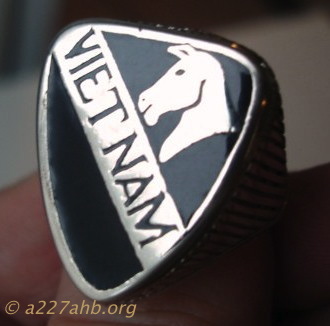  Large 1st Cav. ring 
Dennis Burden Collection
