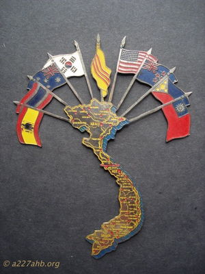  Plaque type insignia made in 'Nam 
Dennis Burden Collection

