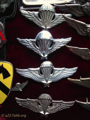  These are Vietnamese army para wings made in 'Nam
Dennis Burden Collection

 these are Vietnamese army para wings made in 'Nam,some were thin stamped medal, and some were heavy sandcast types 
