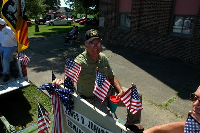 Guy Sparrow on the Vietnam Veterans float in the parade
Fourth of July 2010

Photo from Jeff Goshert and Guy Sparrow
