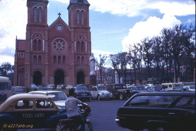  Church and traffic in Saigon 1969 
Wayne Trucke Photo
