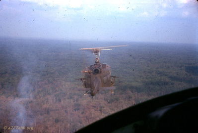 A/227 in formation for a combat assault. 
Wayne Trucke Photo

1969
