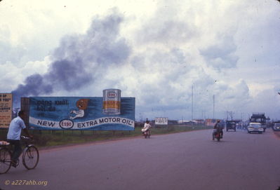 Sign for Esso Oil on the road out of Saigon
Wayne Trucke Photo

1969
