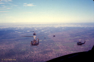 Approaching the LZ 
Wayne Trucke Photo

1969
