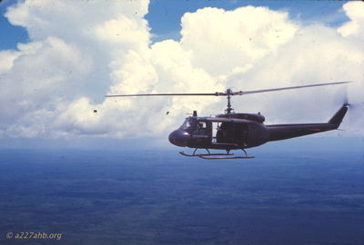 One of the helicopters in formation 
Wayne Trucke Photo

1969
