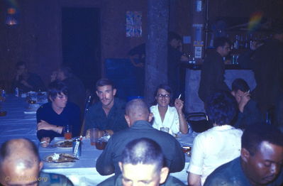Inside the Officer's Club with red cross gals. 
Wayne Trucke Photo

1969
