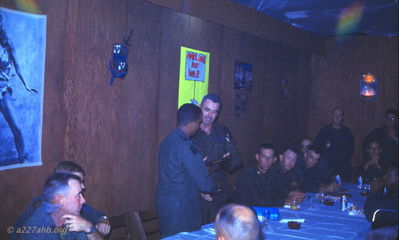 Dinner in Officer's club. CO receiving an award
Wayne Trucke Photo

Lai Khe  1969
