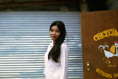 Officer's Club bar maid 
Wayne Trucke Photo

Lai Khe  1969
